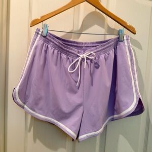 Gilly Hicks Lavender Athletic Shorts with White Trim